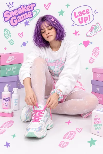 Y2K Sneaker Fashion Editorial