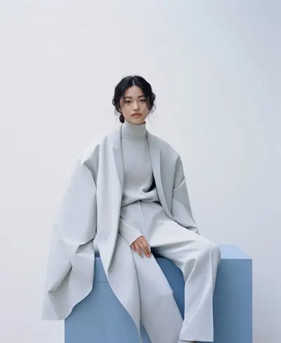 E-commerce Main Image - Minimalist Architectural Fashion Portrait