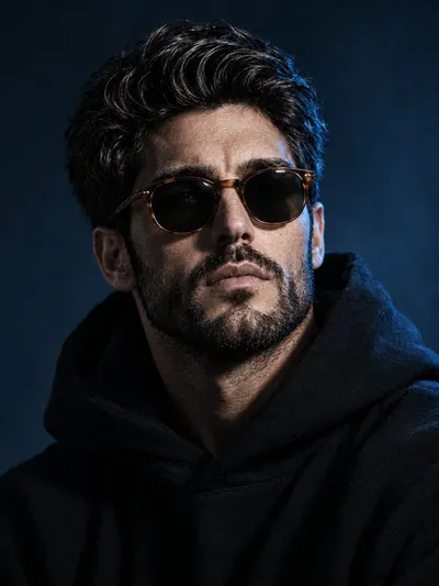 Cinematic Male Portrait Prompt for Profile Avatar