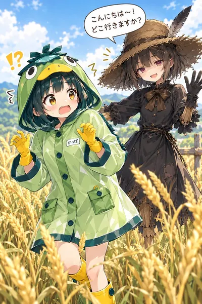 Kappa Girl & Scarecrow Witch