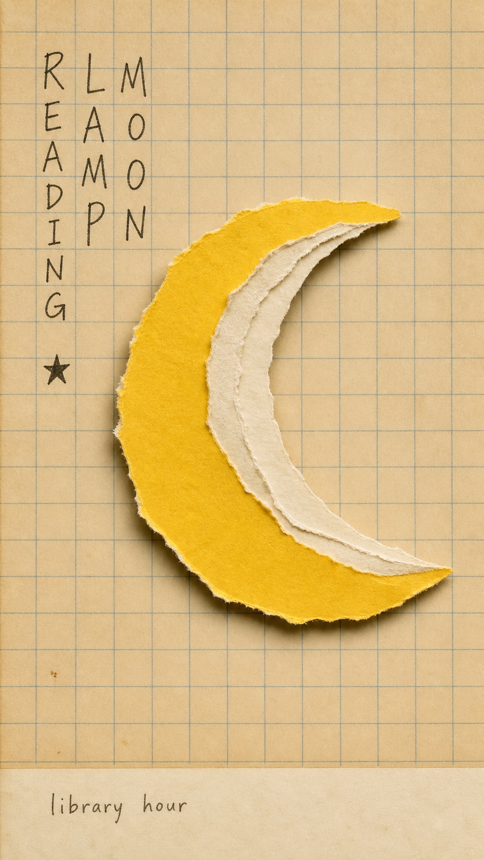 School Grid Paper Cutout Poster