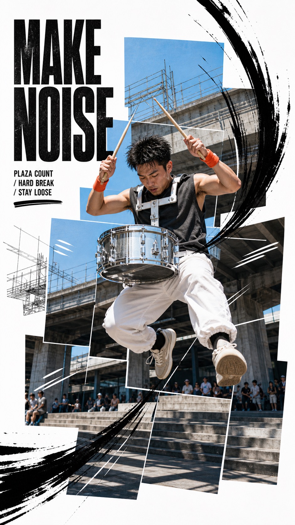 Kinetic Editorial Photo Collage